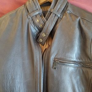 Vintage Marc New York Andrew Marc 100% Leather Shell Jacket. Espresso color. XL